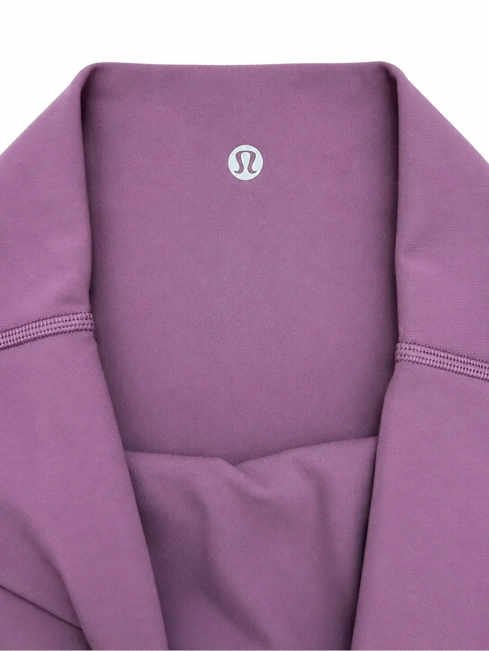 Lululemon High Rise Mauve Purple Cropped Leggings Scalloped Hem